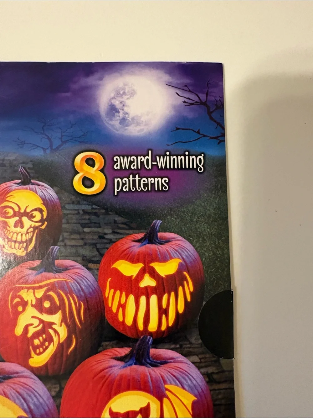 Orange Pumpkin Carving Kit & Stencil Pack - Halloween Party Supplies